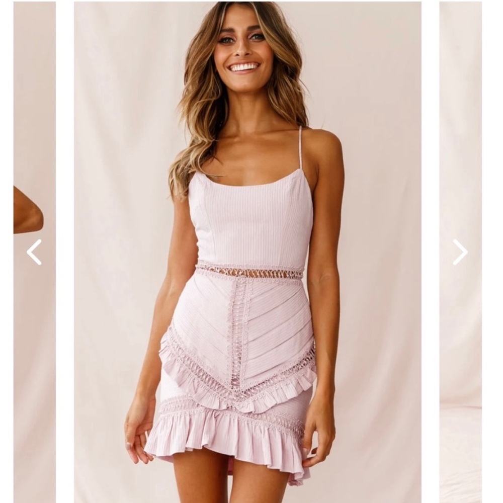 Selfie Leslie Blush pink Dress-Medium